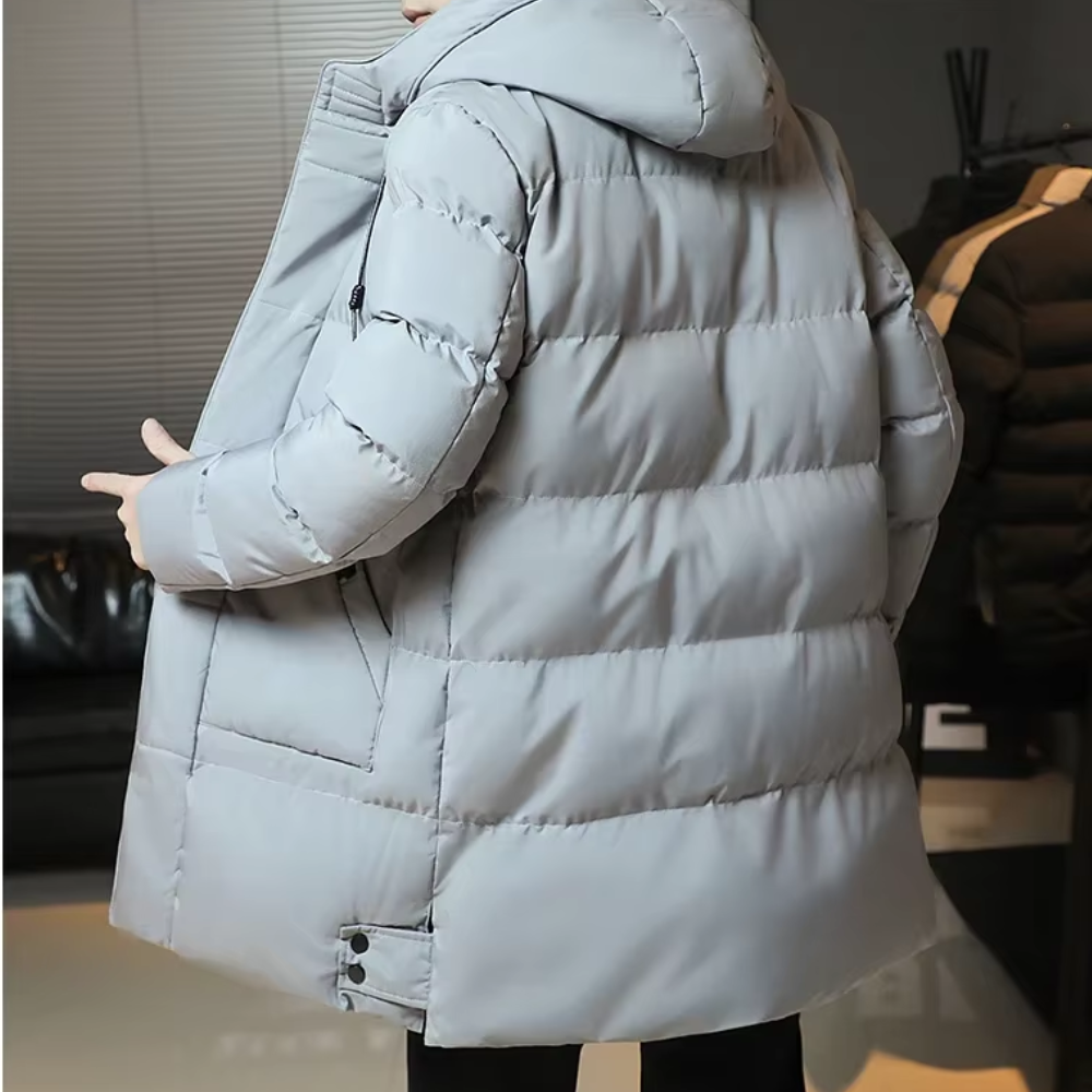 Veste d'hiver longue et élégante