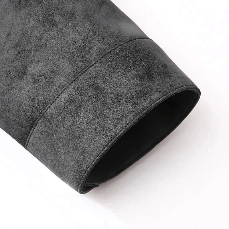 Veste bombardier en daim