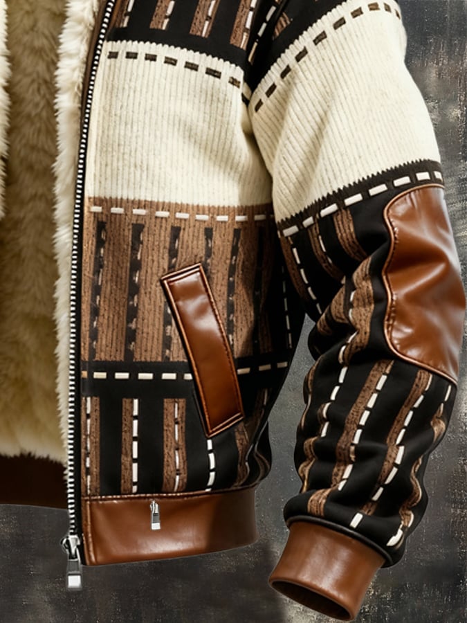 Veste rétro doublée polaire