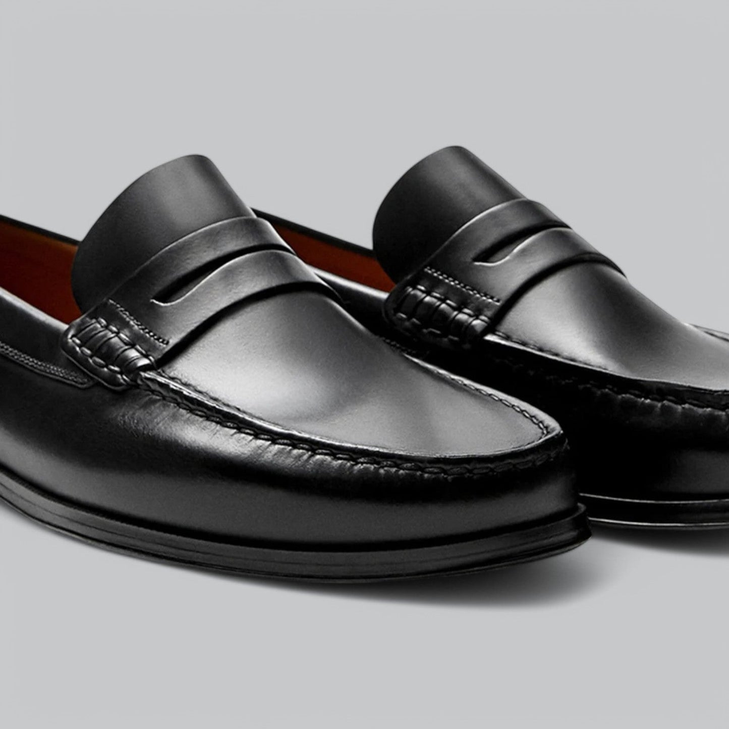 Chic Penny Loafers en cuir
