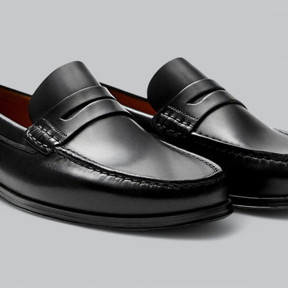 Chic Penny Loafers en cuir