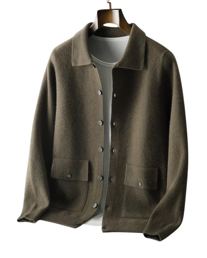 Cardigan en laine mérinos Janus