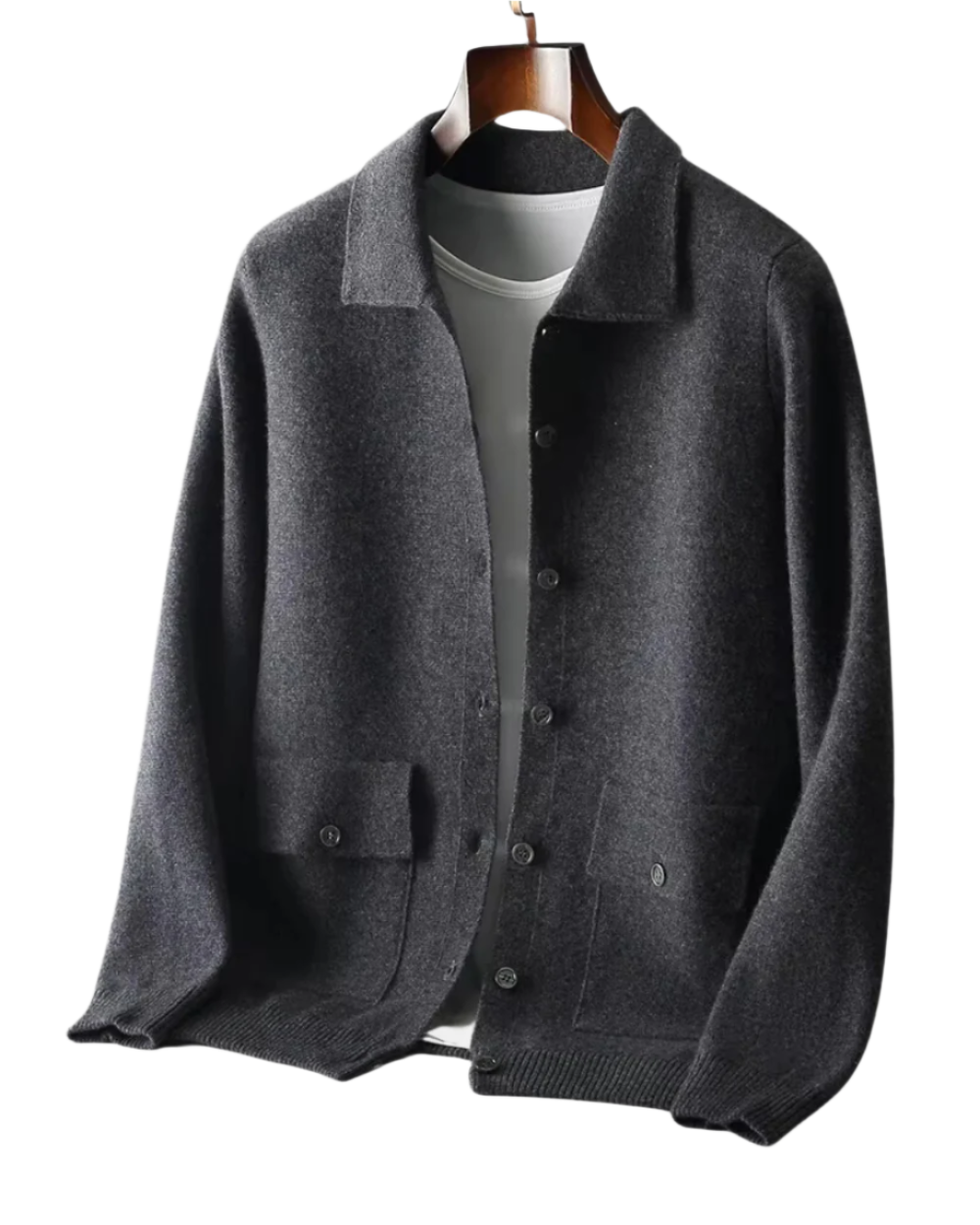 Cardigan en laine mérinos Janus