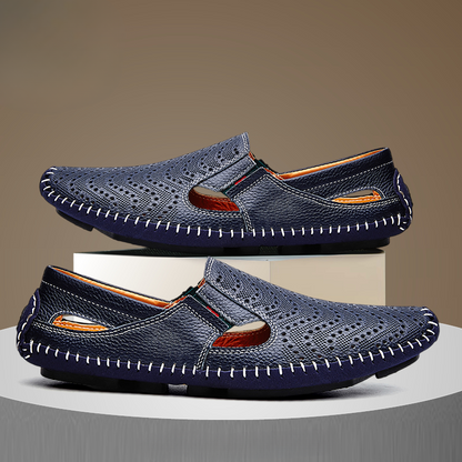 Sandales à lanières en cuir