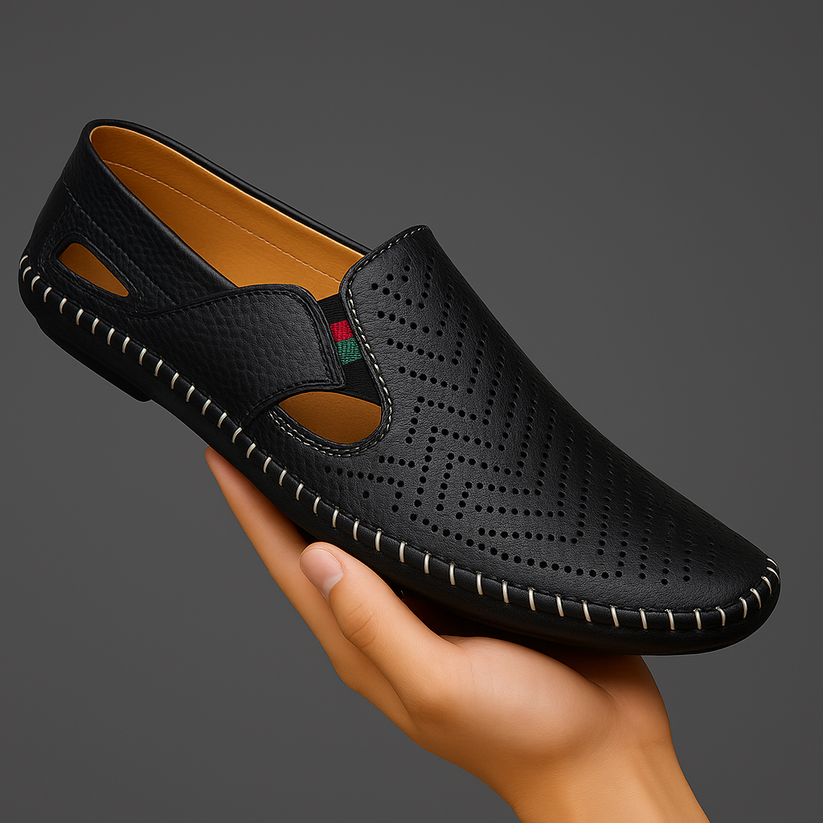 Sandales à lanières en cuir