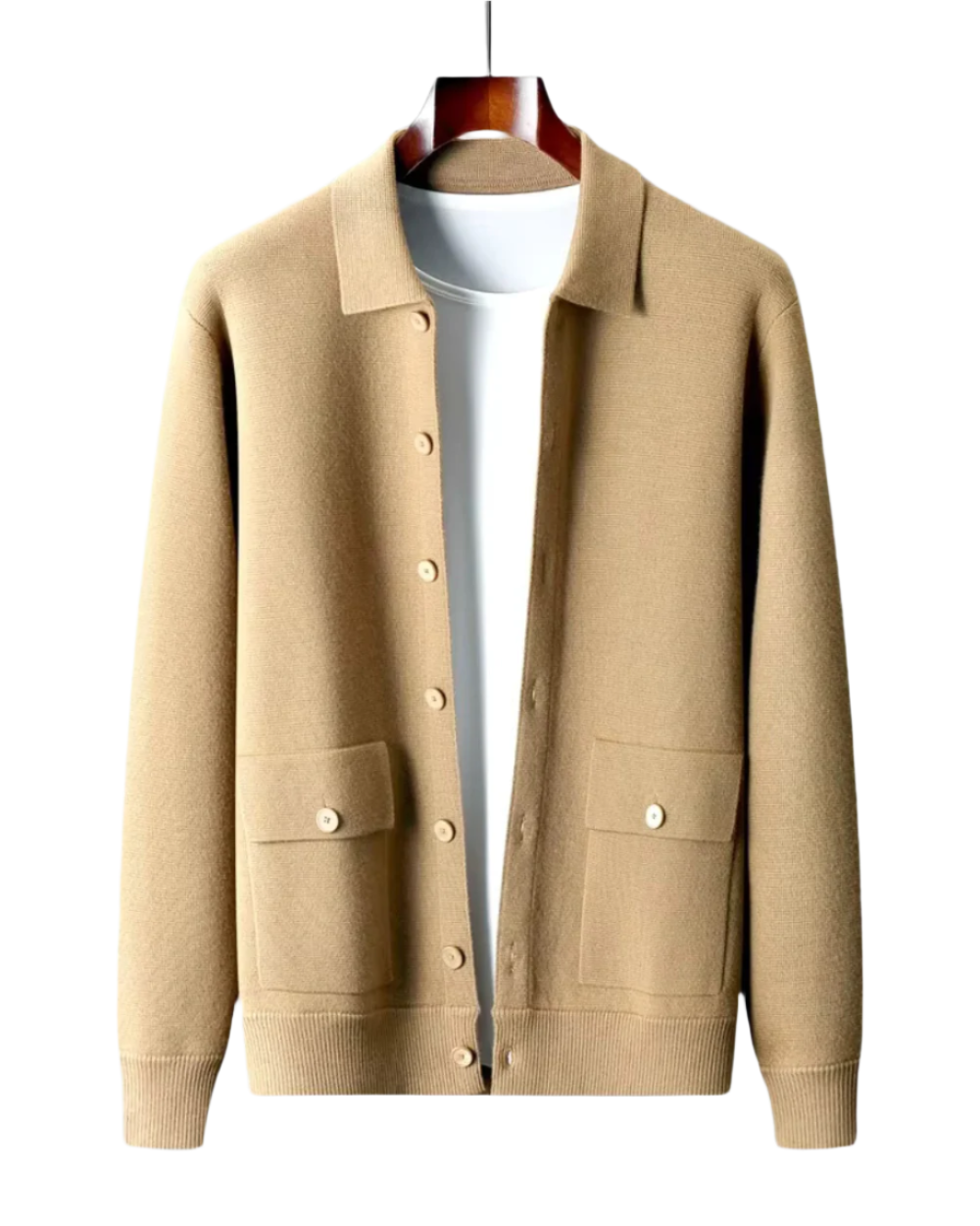 Cardigan en laine mérinos Janus