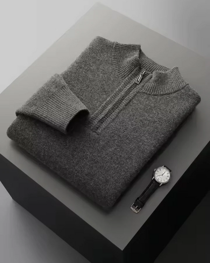 Tracksuit zippé en laine mérinos Taormina