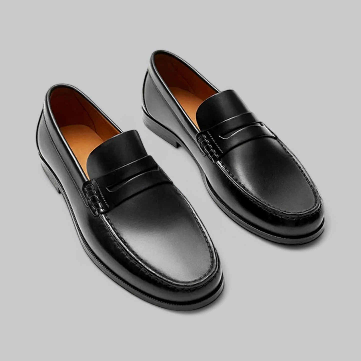 Chic Penny Loafers en cuir