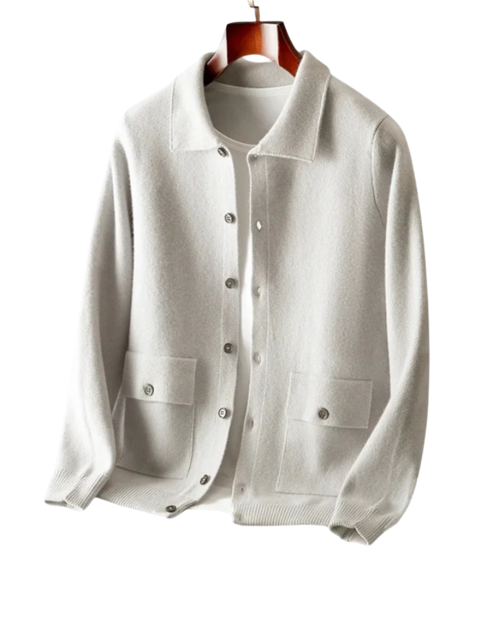 Cardigan en laine mérinos Janus