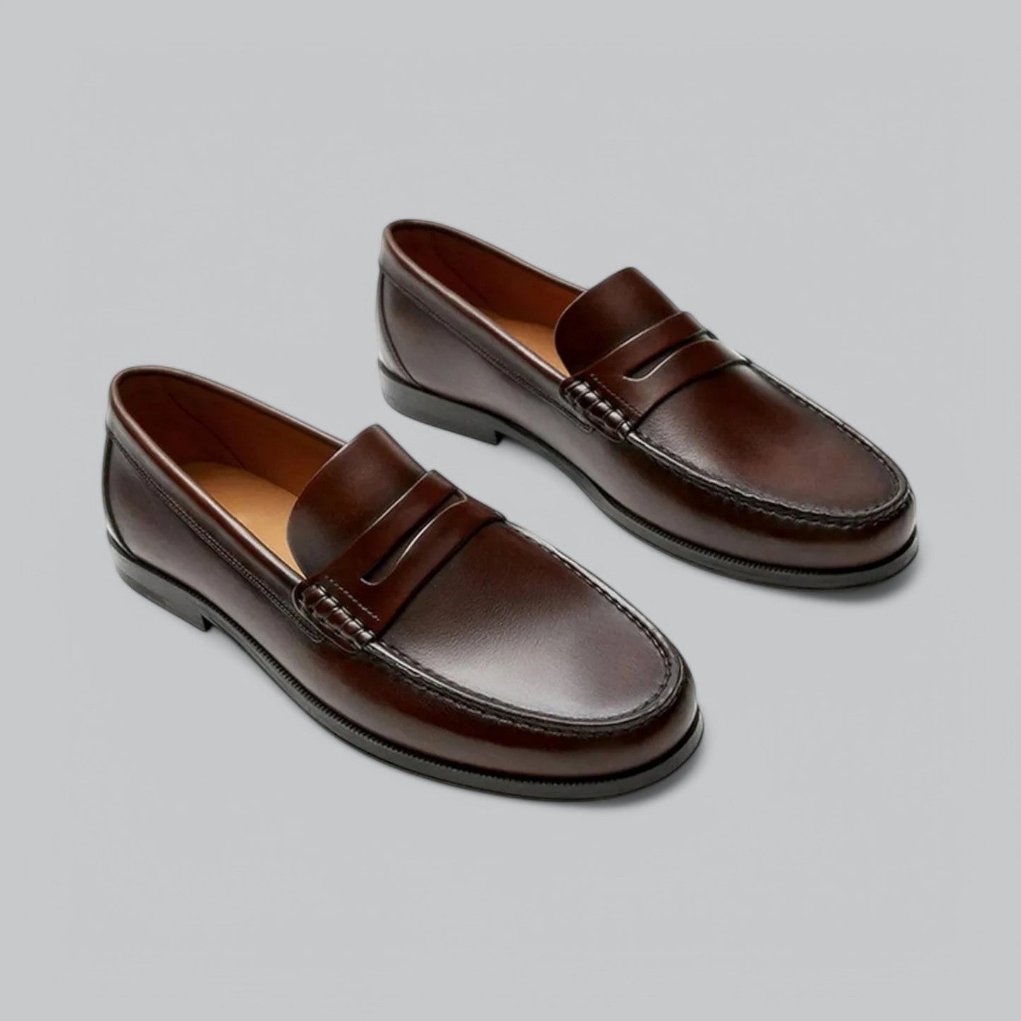 Chic Penny Loafers en cuir