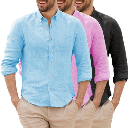 Chemise en lin respirant