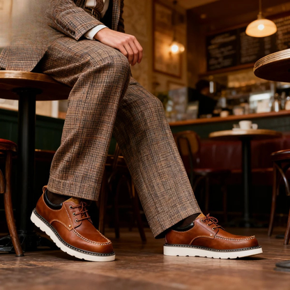 Chaussures rétro décontractées en cuir