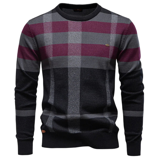 Rosenfeld | Pull en tricot pour hommes avec design en losanges