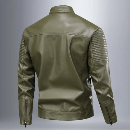 Veste en cuir rétro