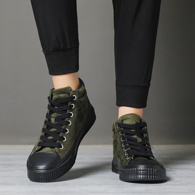 Chaussures élégantes en daim haut