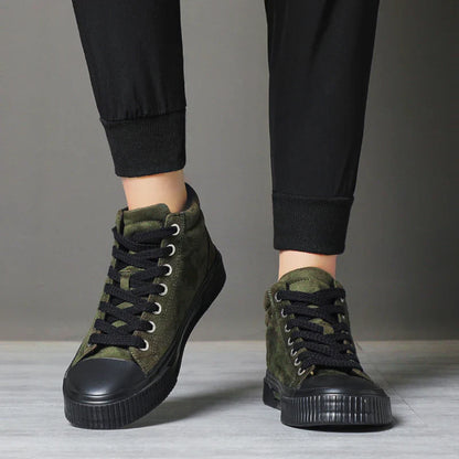 Chaussures élégantes en daim haut