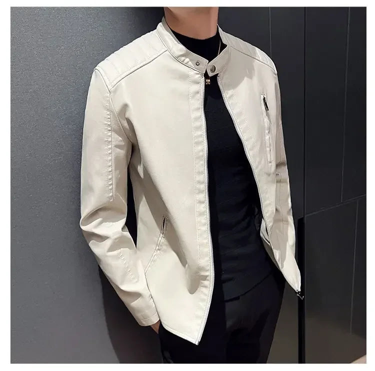 Veste en cuir élégante