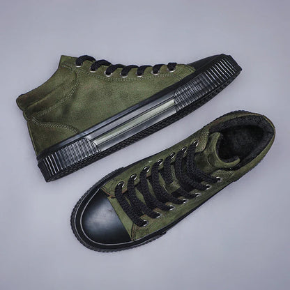 Chaussures élégantes en daim haut