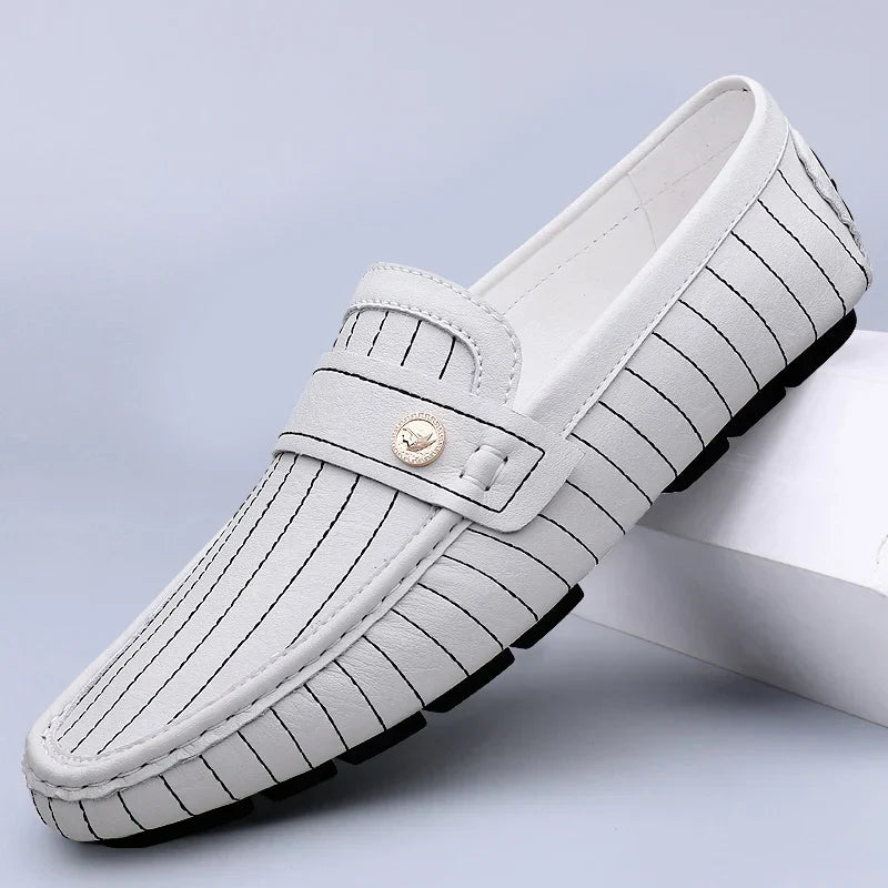 Mocassins en cuir chic