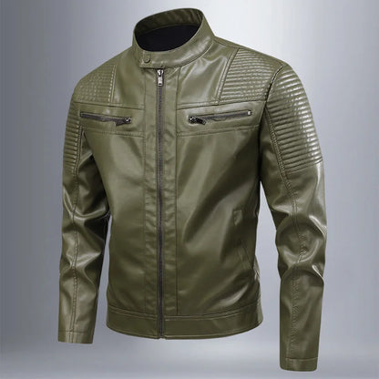 Veste en cuir rétro