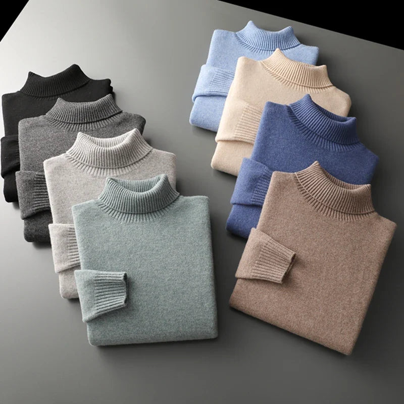 Col roulé en laine mérinos Vienne