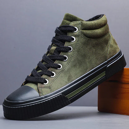 Chaussures élégantes en daim haut