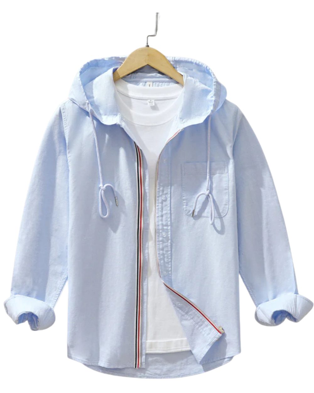 Sweat à capuche en lin