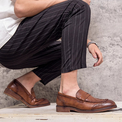 Mocassins en cuir chic