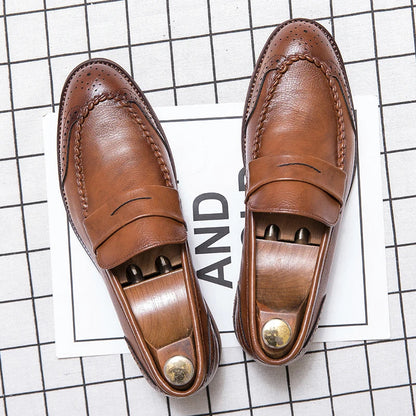 Mocassins en cuir chic