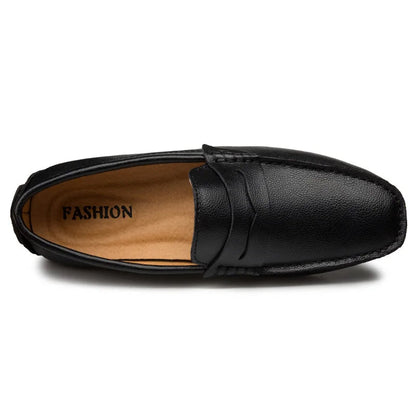 Mocassins d'été en cuir décontractés