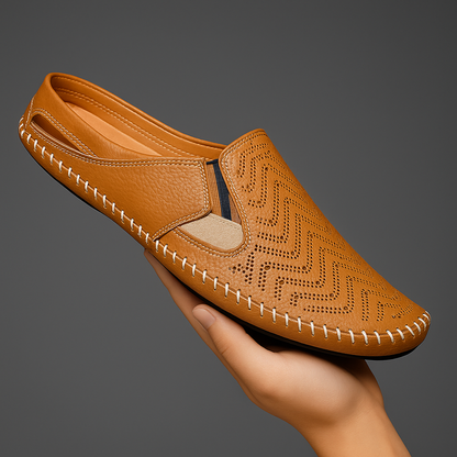 Sandales à lanières en cuir