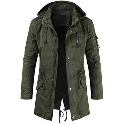 Veste parka cargo longue
