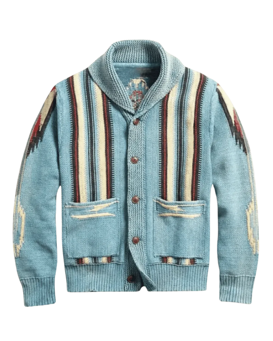 Cardigan en laine au tissage élégant