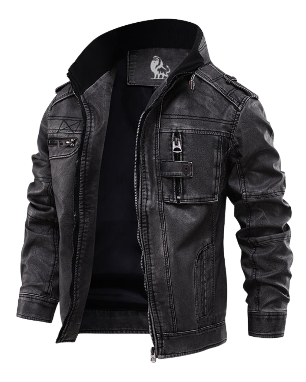 Veste en cuir élégante