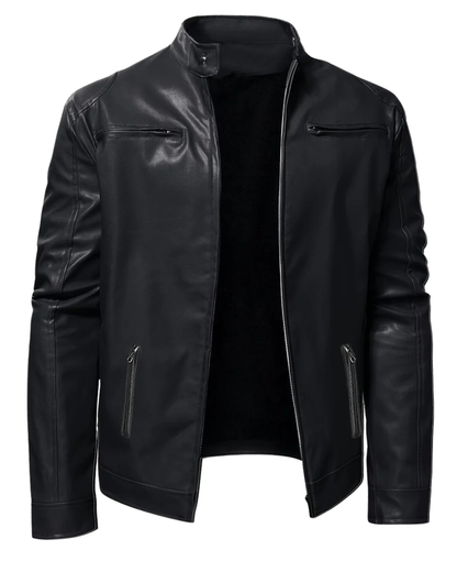 Veste en cuir décontractée