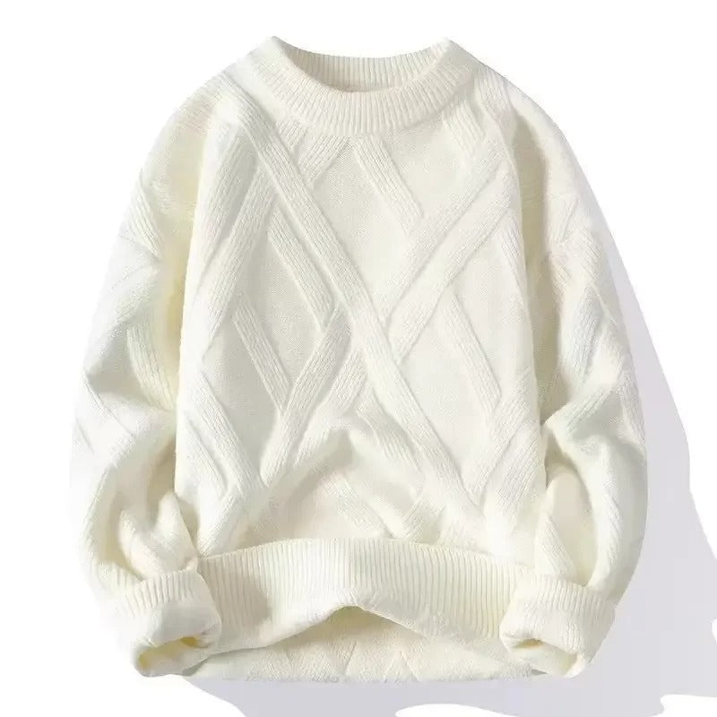 Pull en maille torsadée