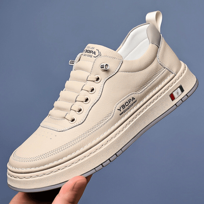 Baskets en cuir italien